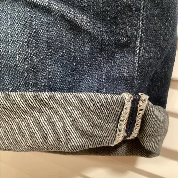 GAP Denim Shorts Roll Cuff Boyfriend Jean Shorts 24 Y2K - Picture 3 of 10